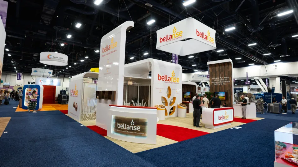 Bellarise booth overview at IBIE